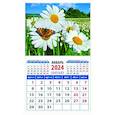 :  - Календарь на 2024 год. Ромашки с бабочкой